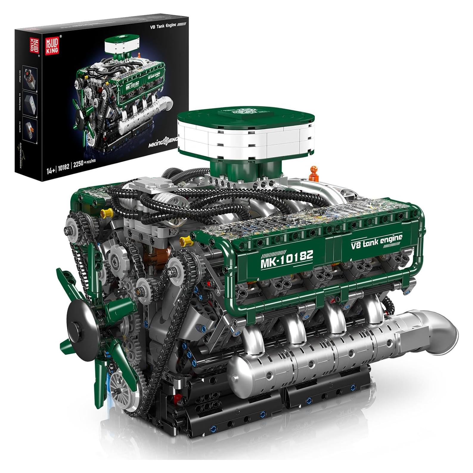 Mould King Tanque V8 Motor 2250 Piezas Kit de Construcción