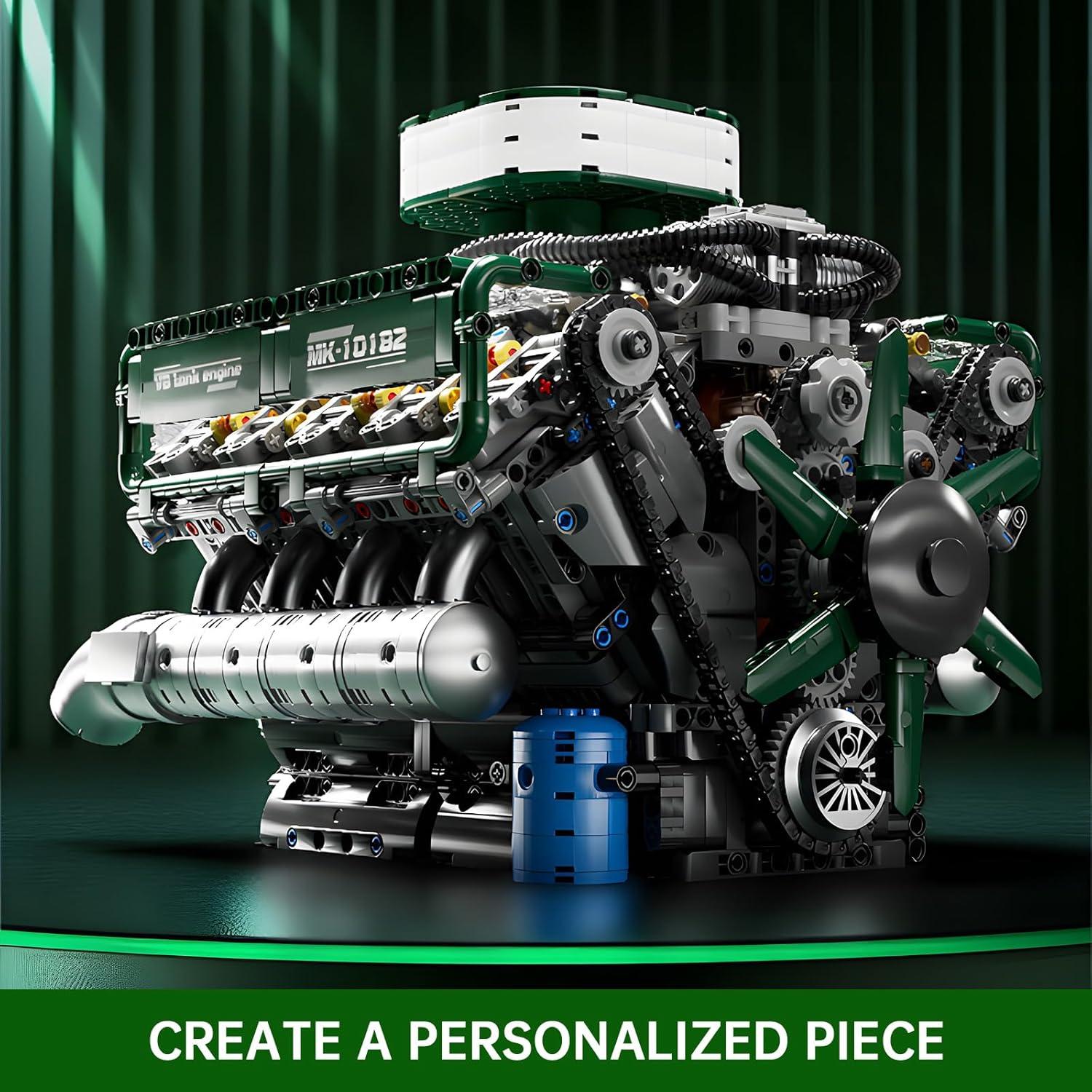 Mould King Tanque V8 Motor 2250 Piezas Kit de Construcción