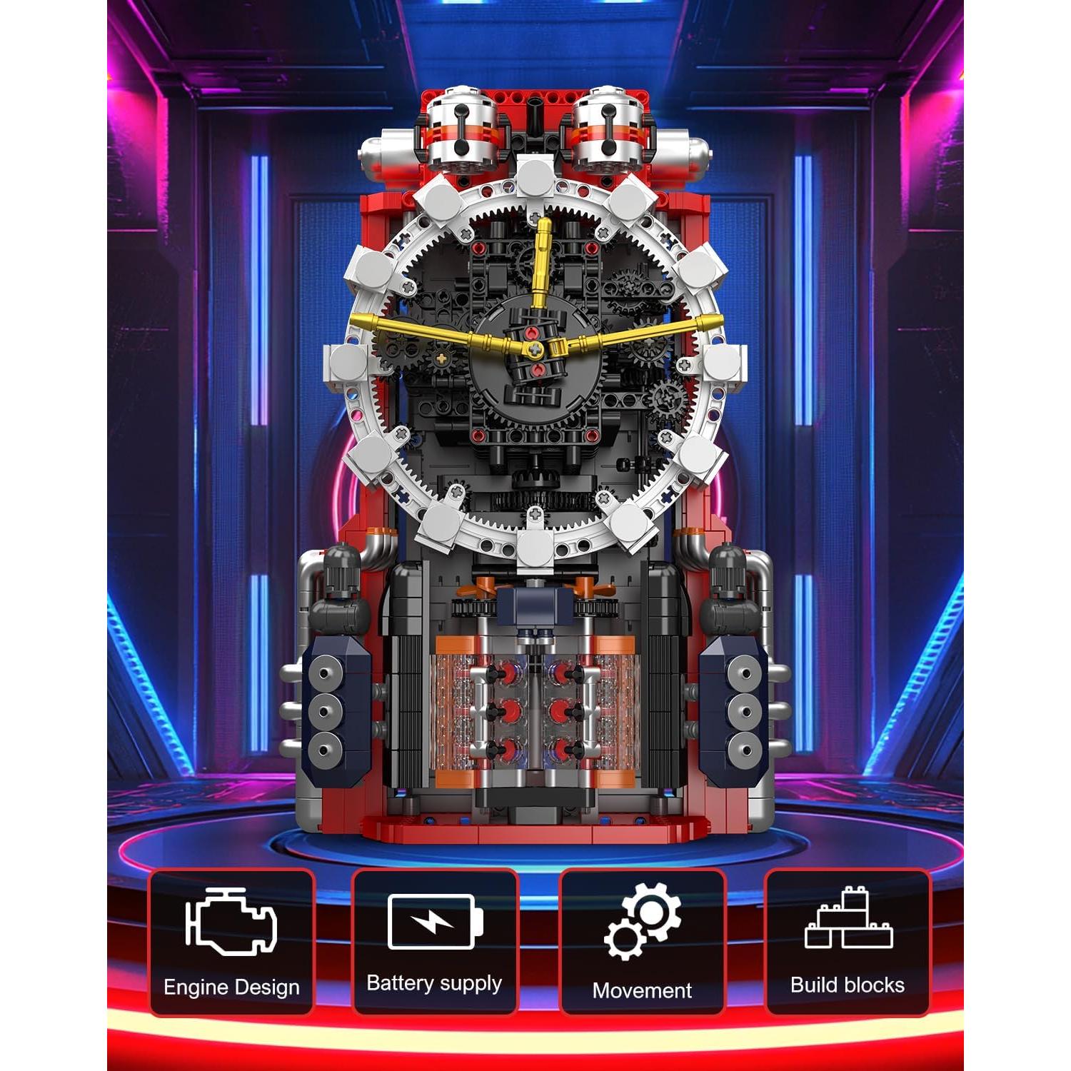 Reloj Cibernético Mould King 10187 - 1601 Piezas