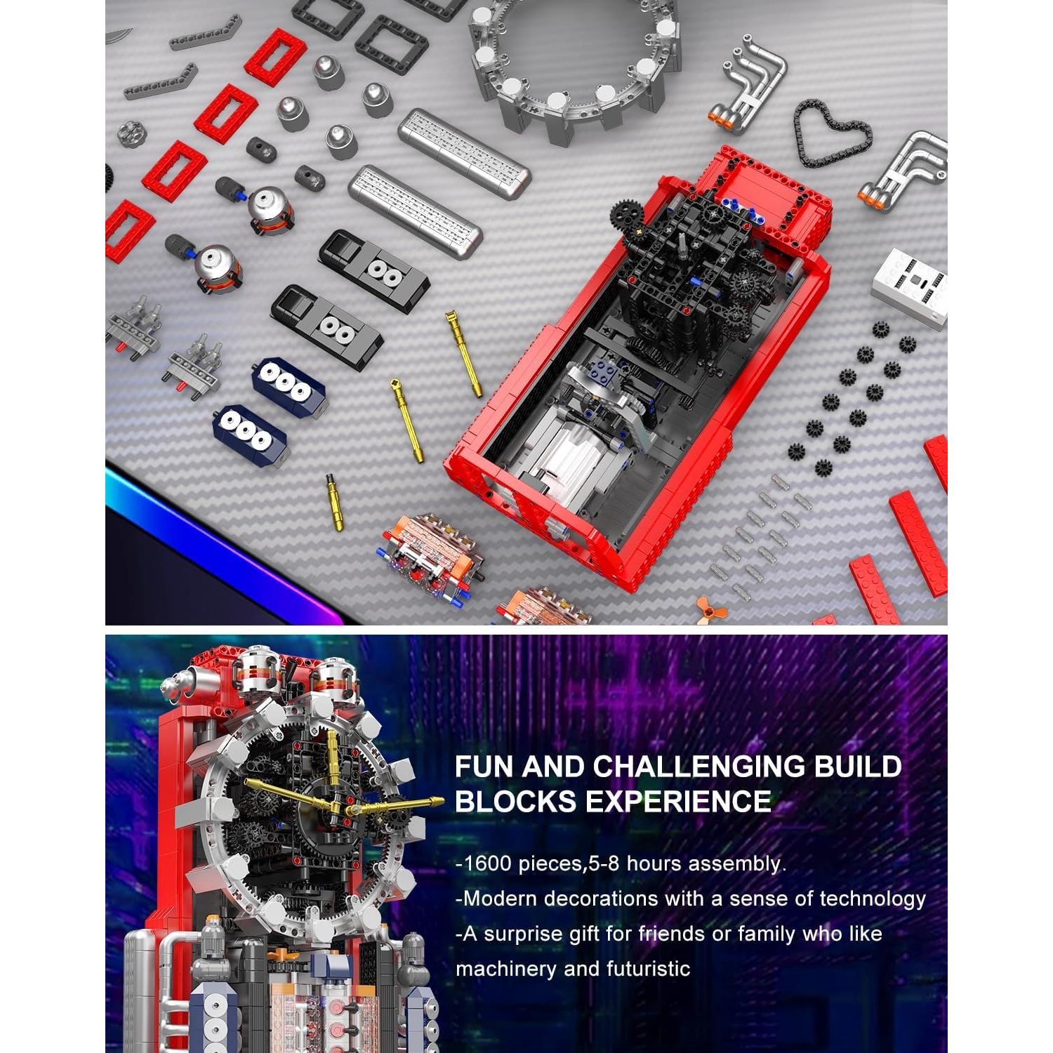 Reloj Cibernético Mould King 10187 - 1601 Piezas