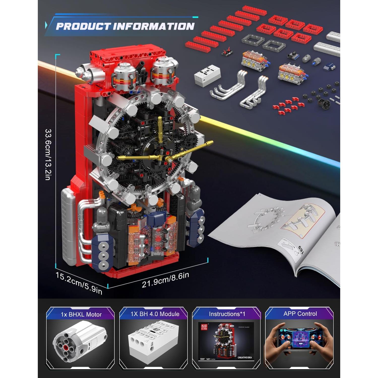 Reloj Cibernético Mould King 10187 - 1601 Piezas