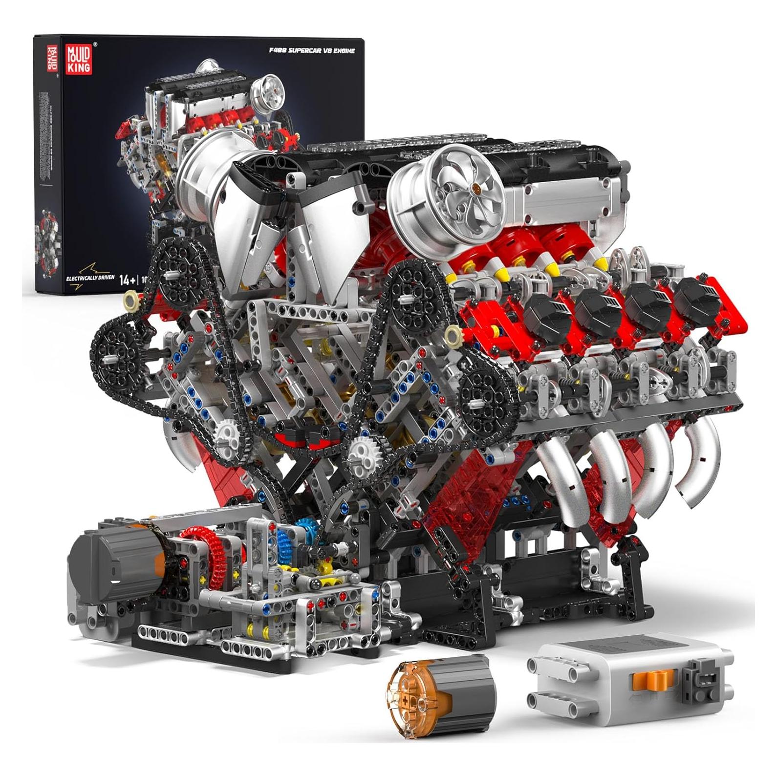 Mould King 10130 Kit Motor V8 2718 Piezas Juguete STEM