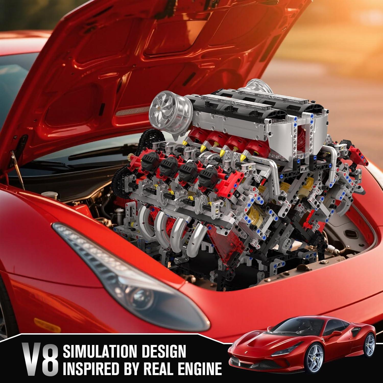 Mould King 10130 Kit Motor V8 2718 Piezas Juguete STEM