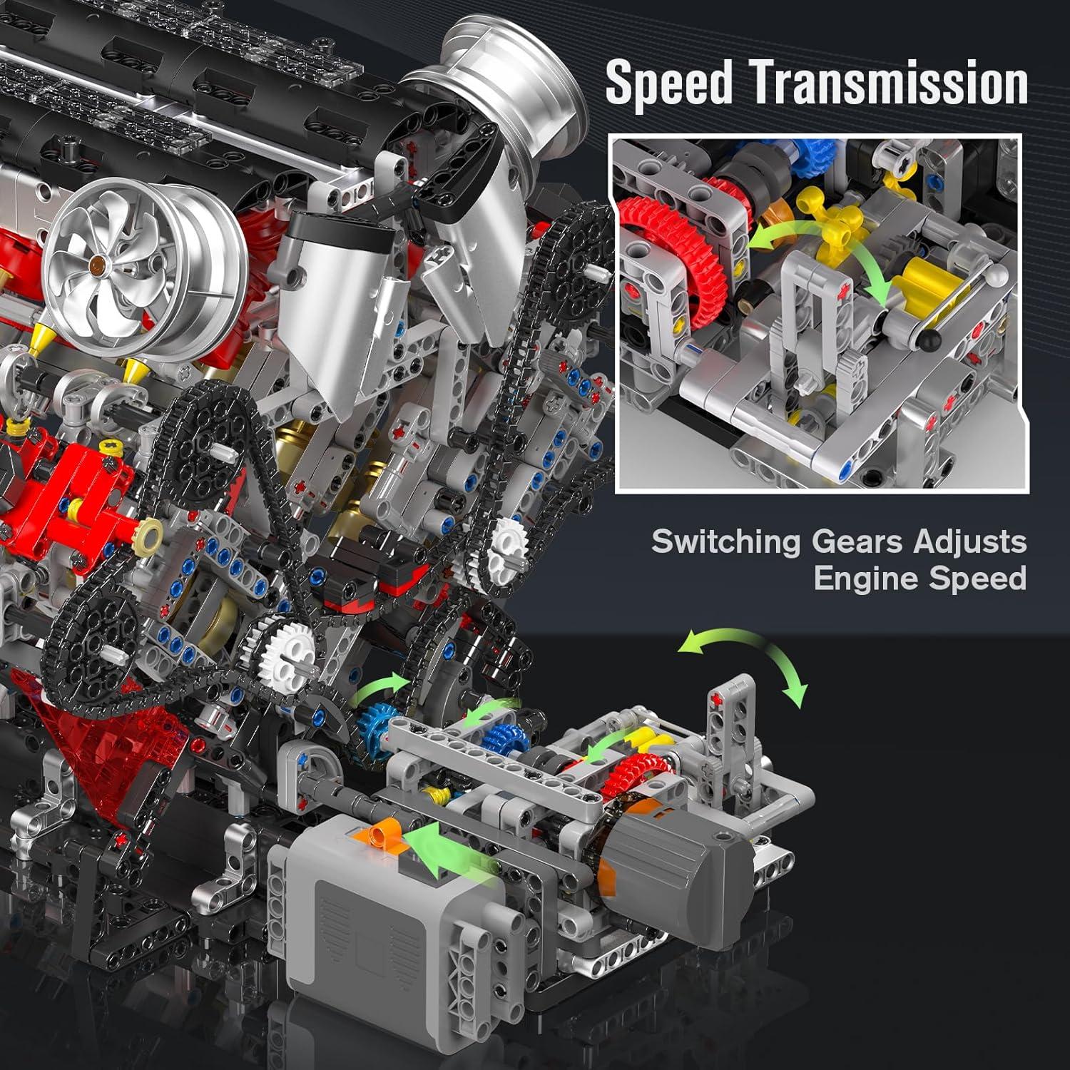 Mould King 10130 Kit Motor V8 2718 Piezas Juguete STEM
