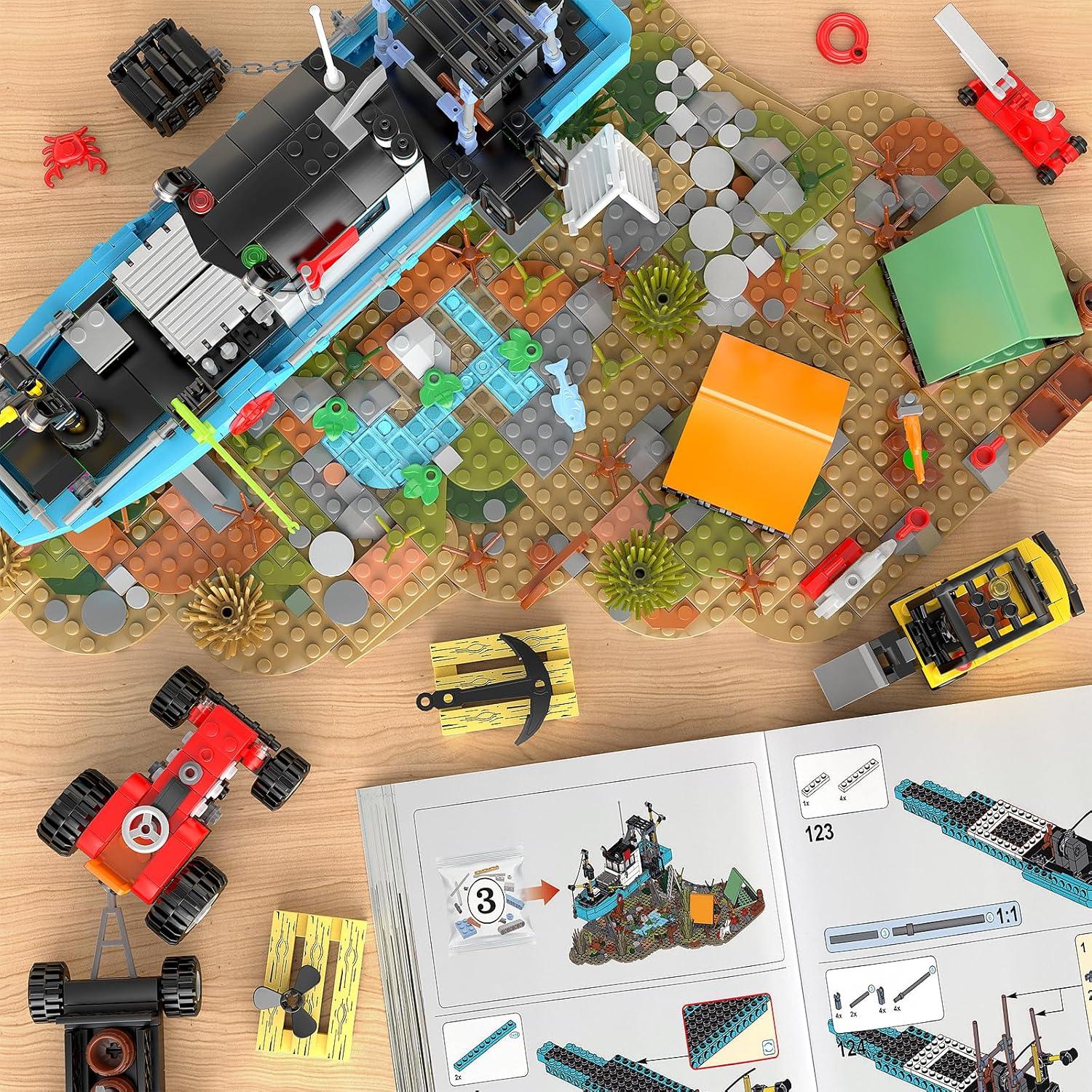 Set de Construcción Mould King Barco de Pesca 1234 Piezas