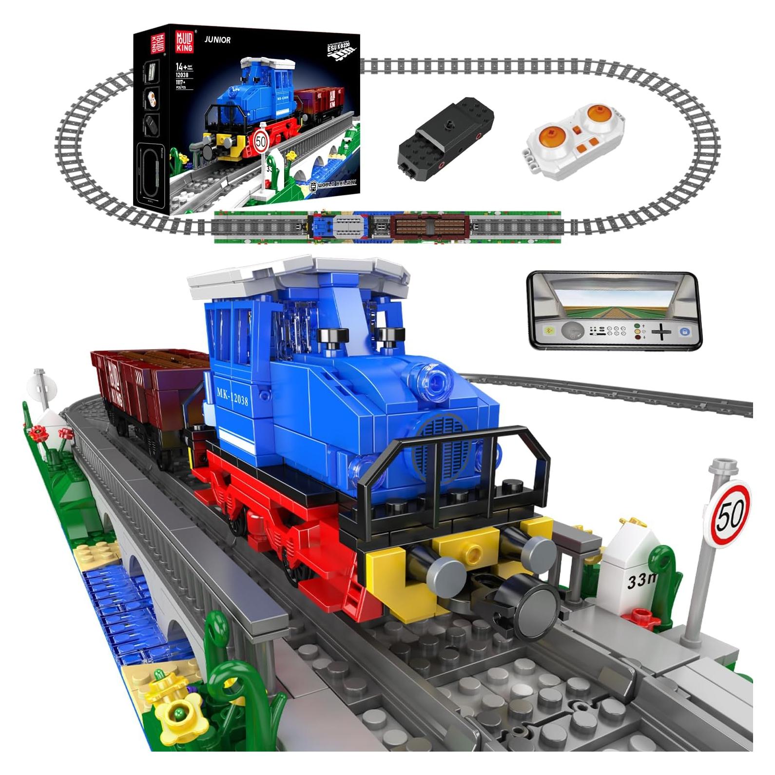 Mould King Tren RC Diésel 1117 Piezas Control Bluetooth