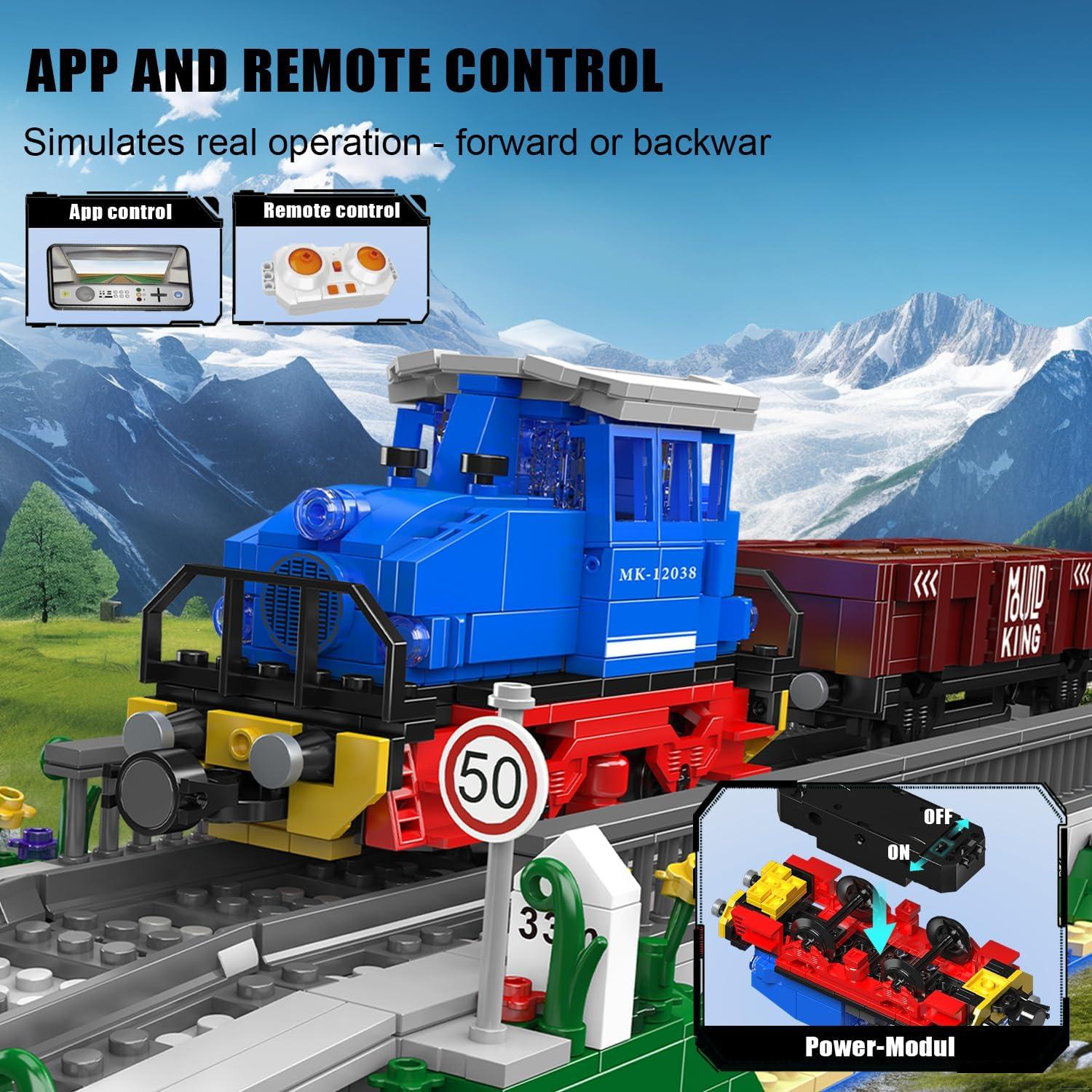 Mould King Tren RC Diésel 1117 Piezas Control Bluetooth