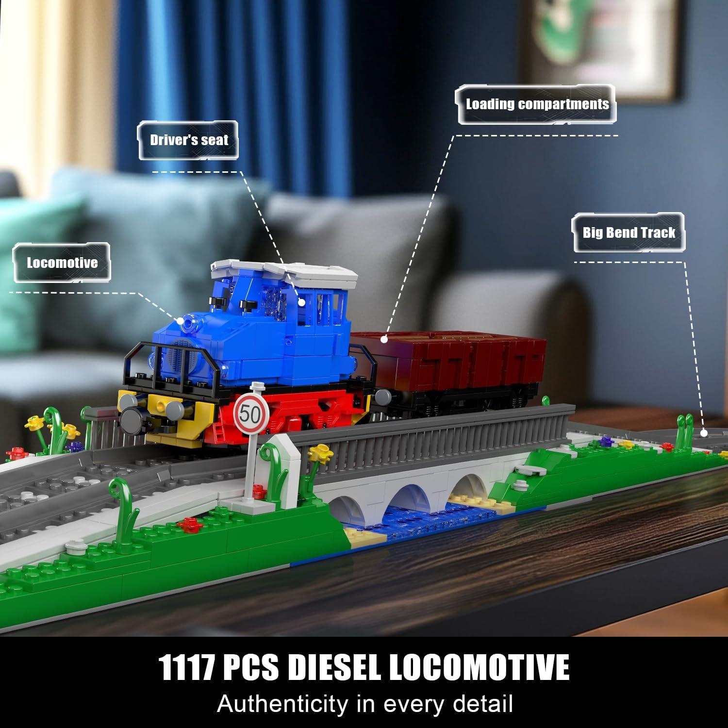 Mould King Tren RC Diésel 1117 Piezas Control Bluetooth
