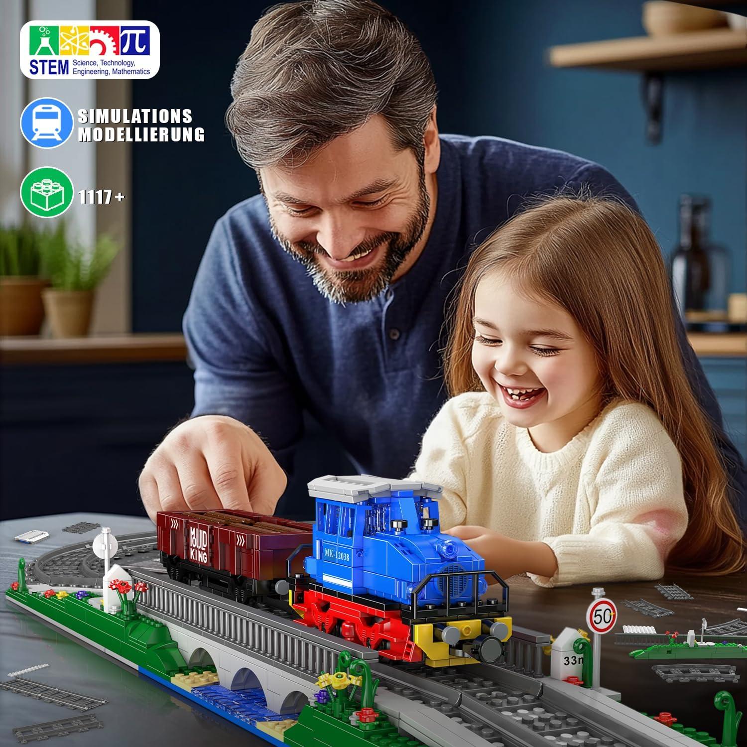 Mould King Tren RC Diésel 1117 Piezas Control Bluetooth