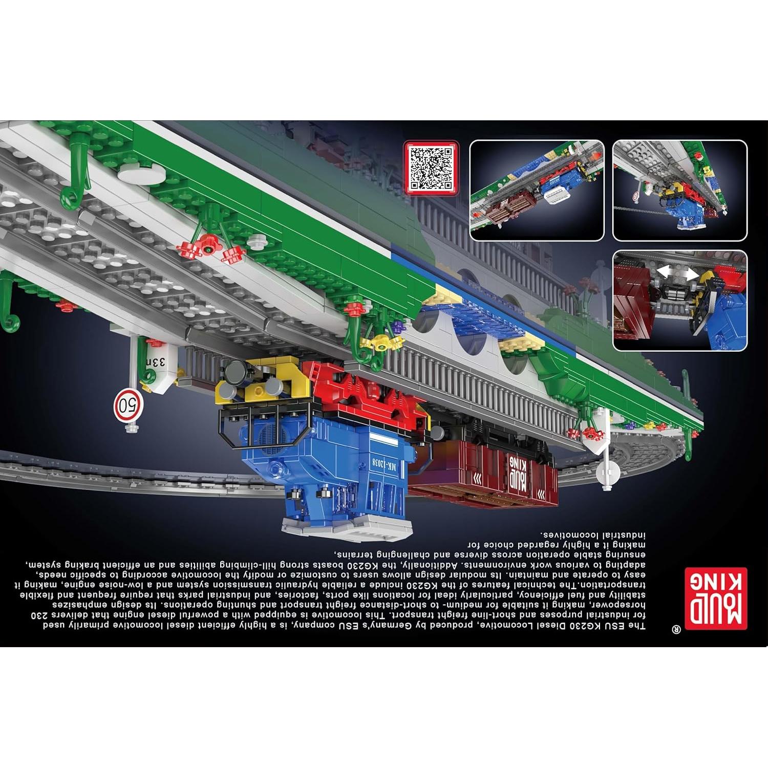 Mould King Tren RC Diésel 1117 Piezas Control Bluetooth