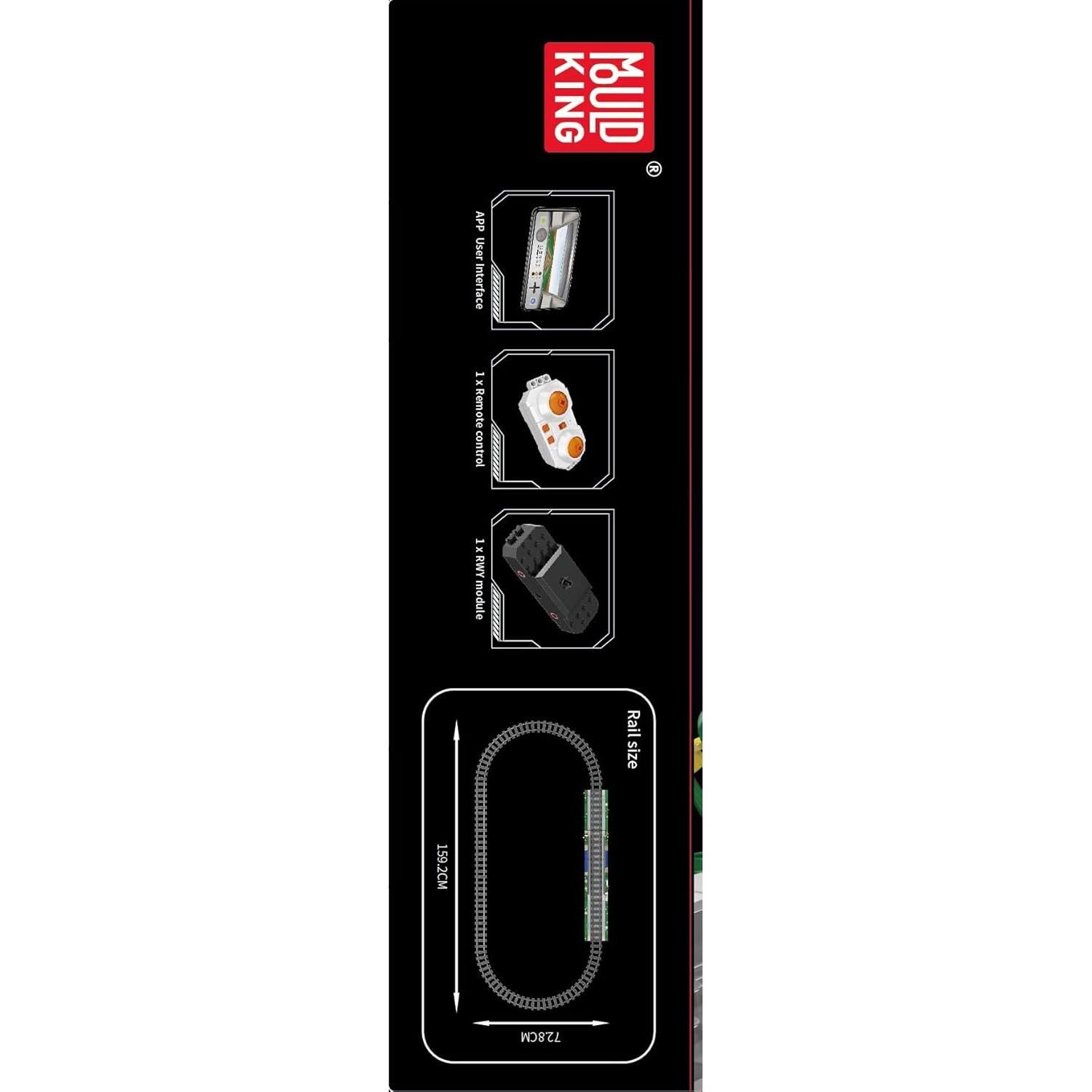 Mould King Tren RC Diésel 1117 Piezas Control Bluetooth