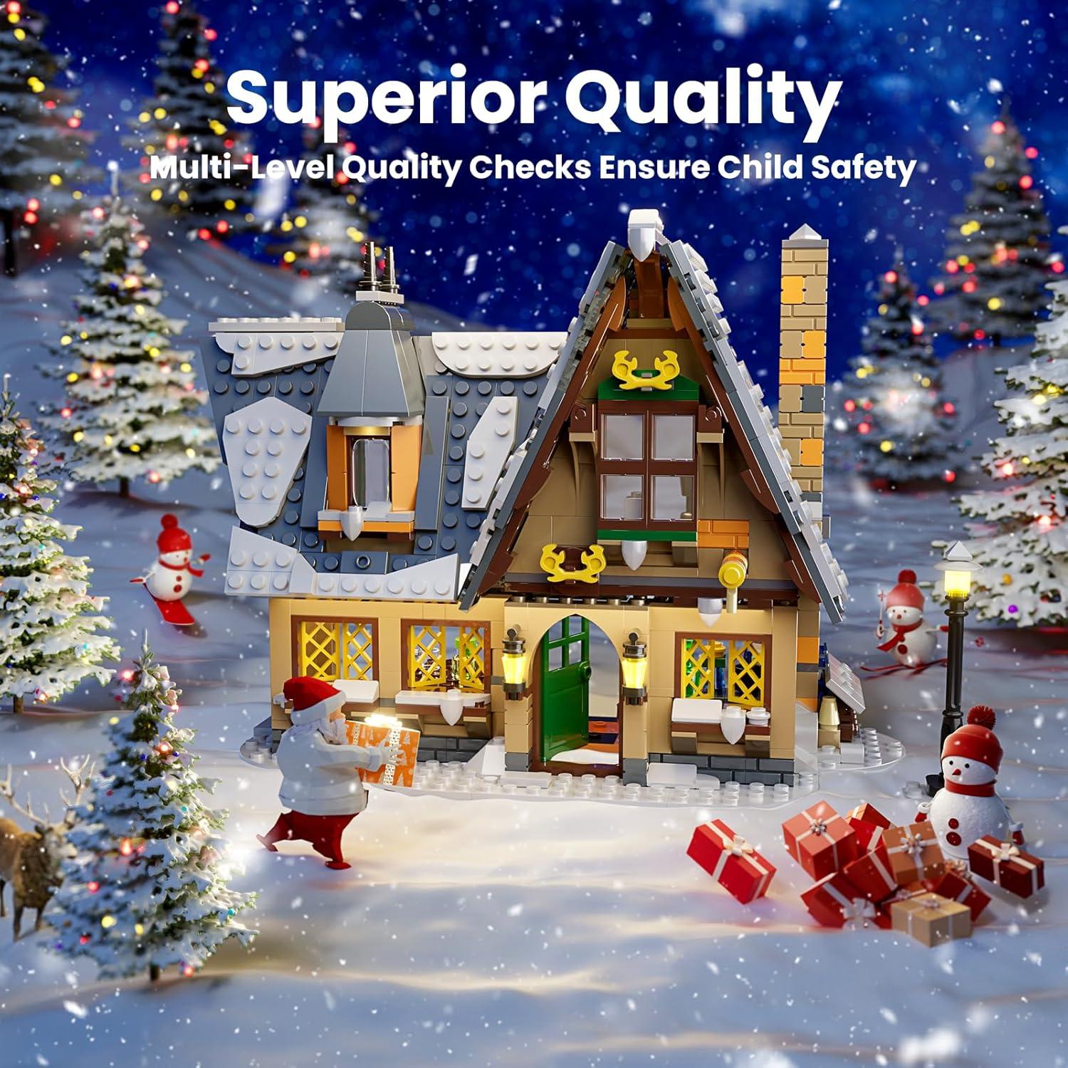 Set de Bloques de Construcción Mould King Casa Navideña 19.5 cm