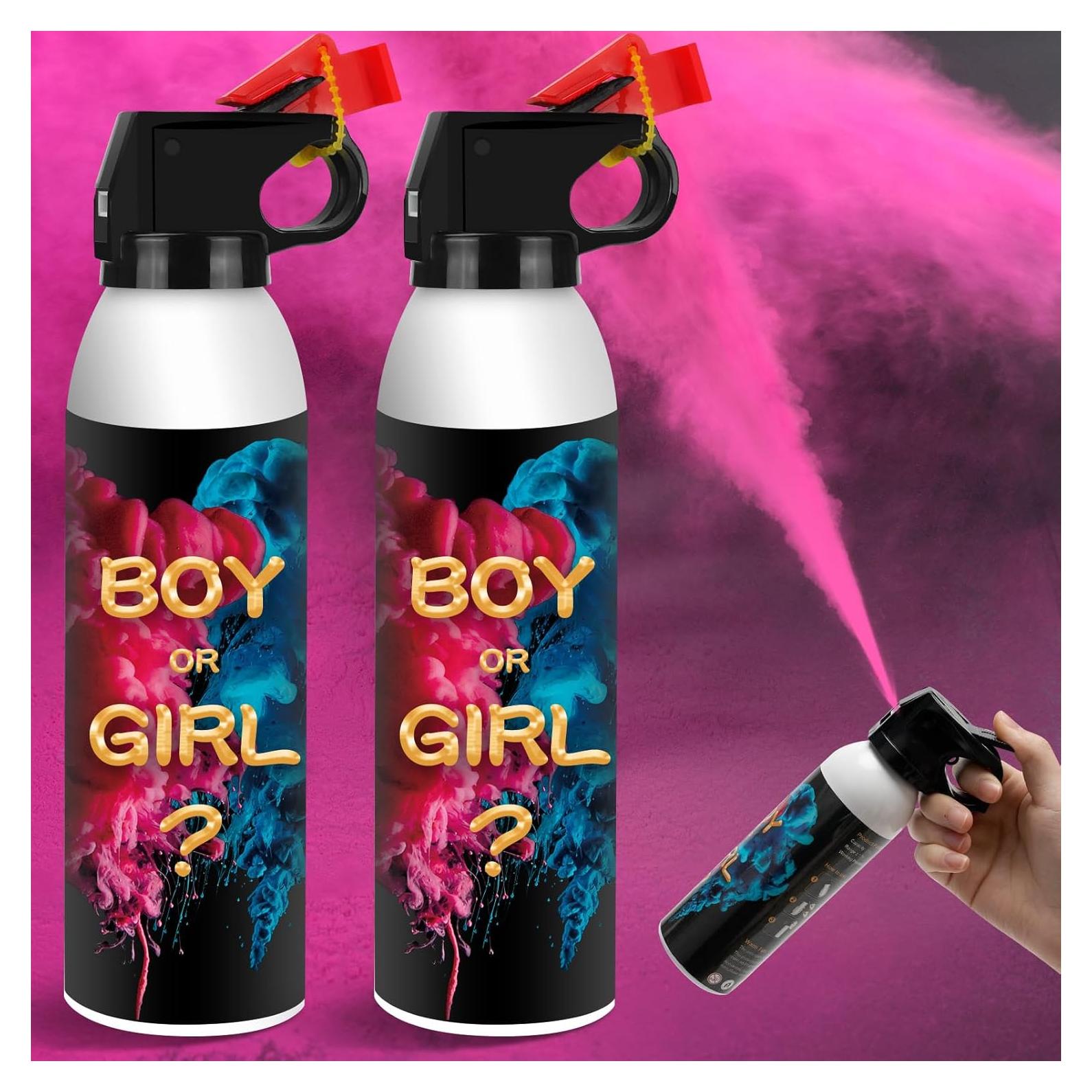 Extintor Revelación de Género 2 Pack Rosa 100% Biodegradable