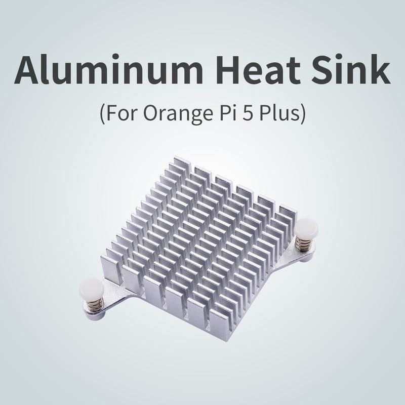 Disipador de Aluminio Orange Pi 5 Plus 50mm x 46mm x 12.6mm
