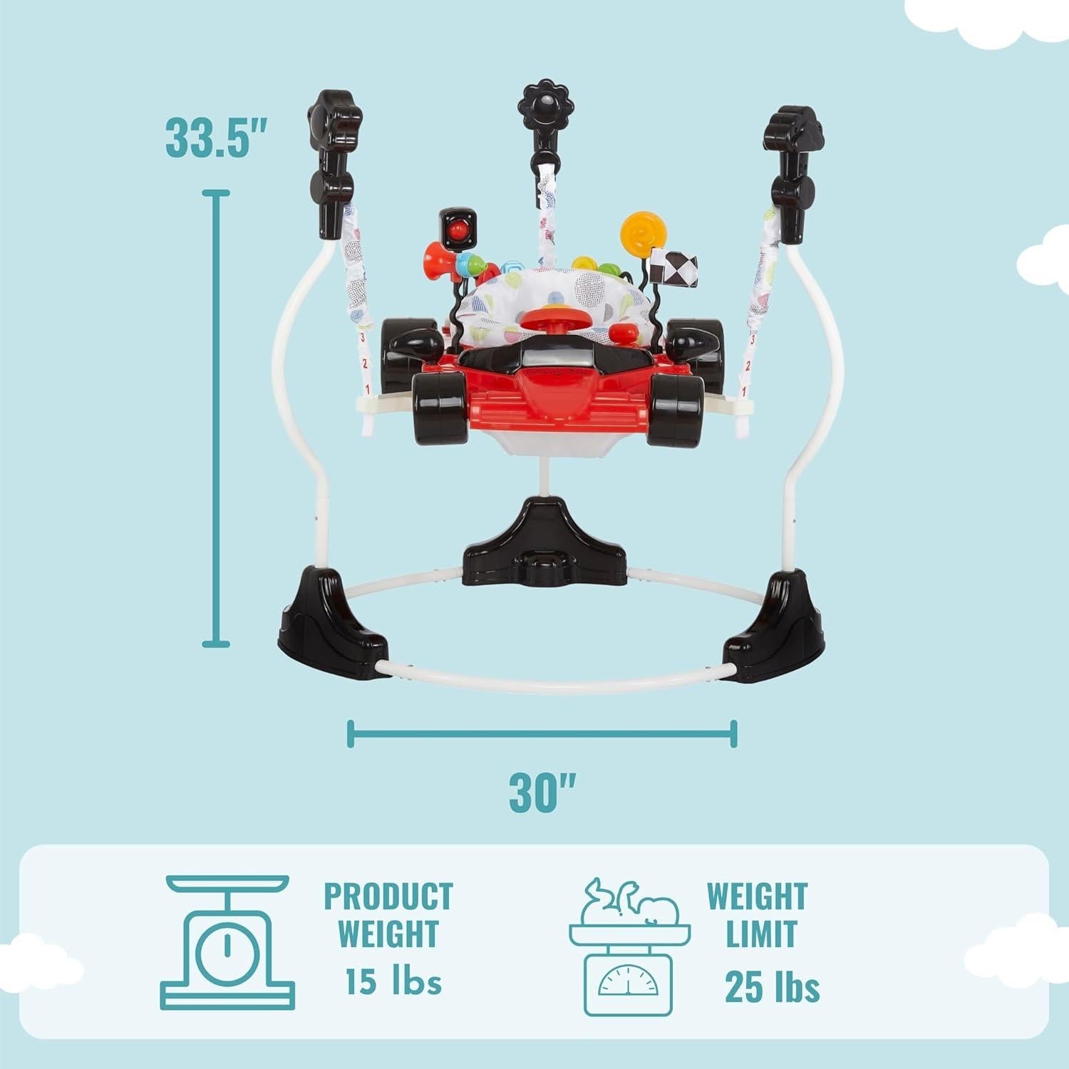 Centro de Actividad y Saltador Dream On Me Champ Rojo