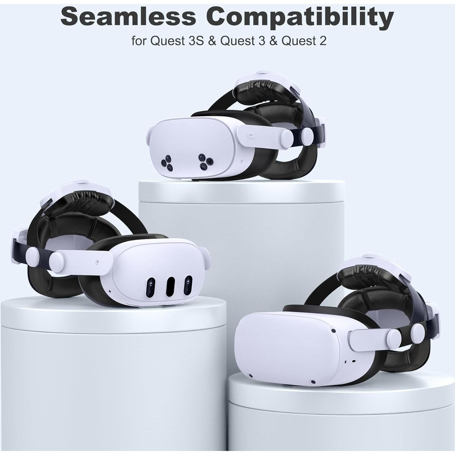 Kawaye Correa de Cabeza con Batería 15000mAh para Meta Quest 3