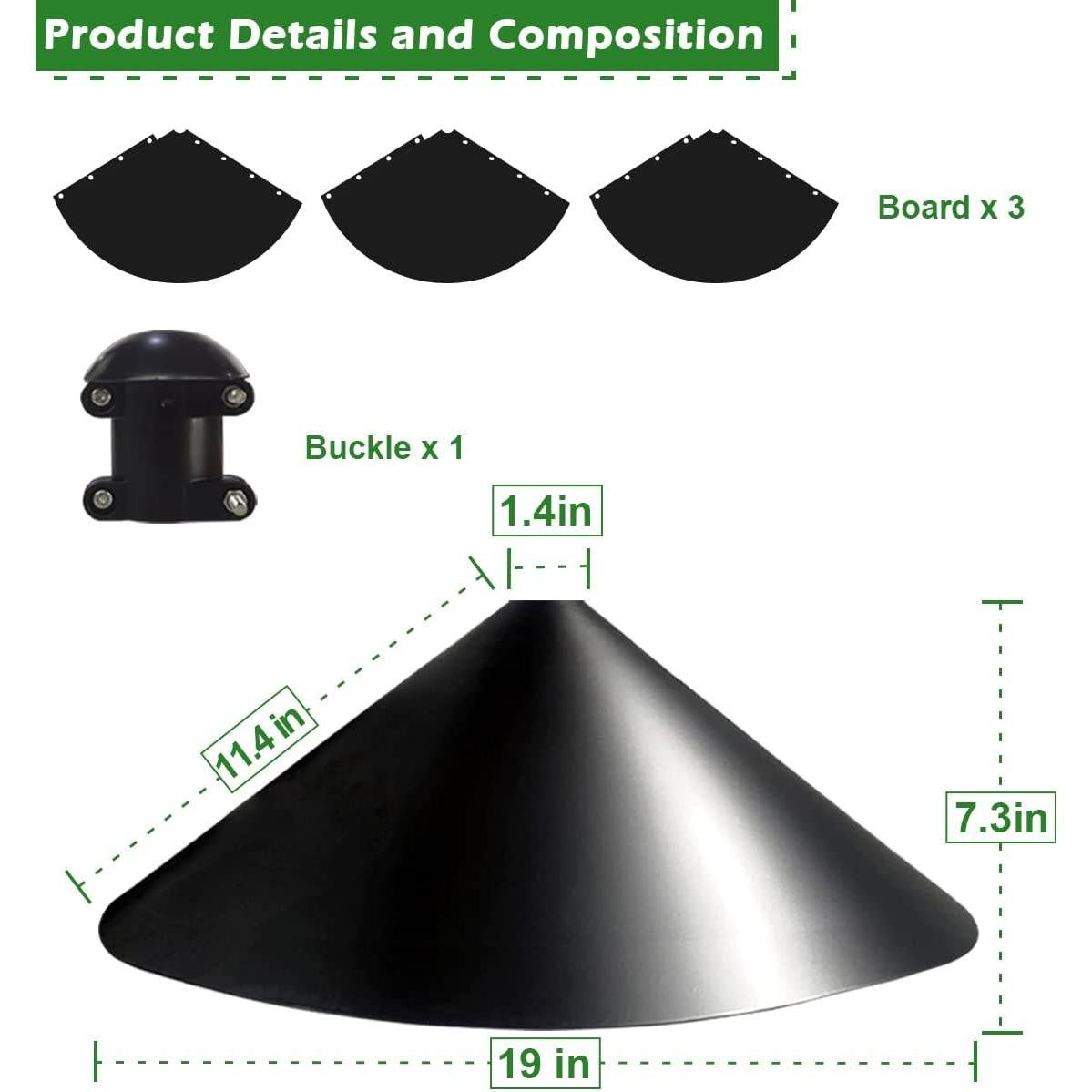 Baffle para Ardillas Fandature 48 cm Protección Comederos