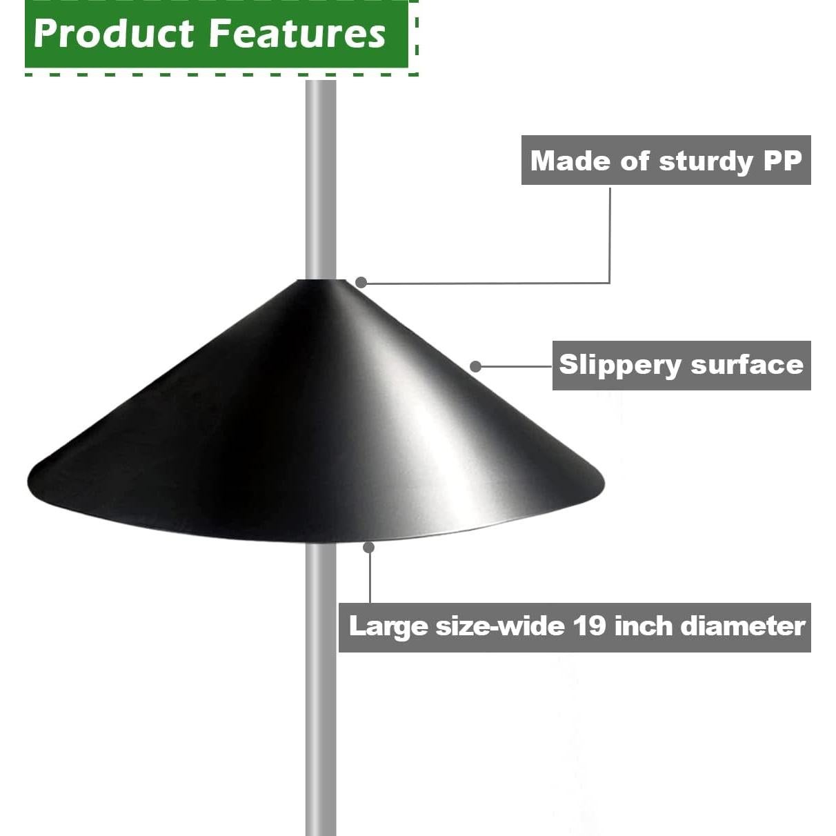 Baffle para Ardillas Fandature 48 cm Protección Comederos