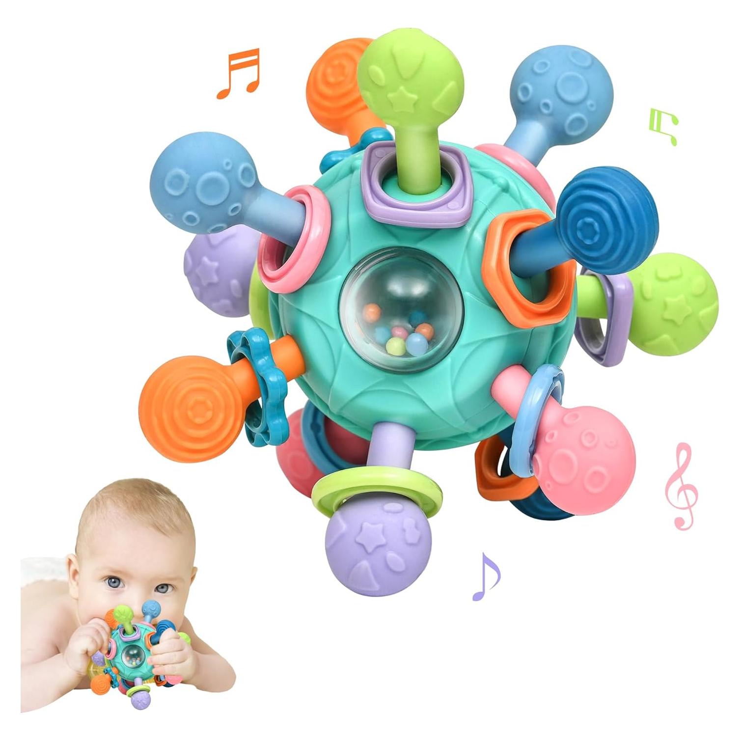 Juguete de Dentición Montessori MonoTele Verde 0-12 Meses