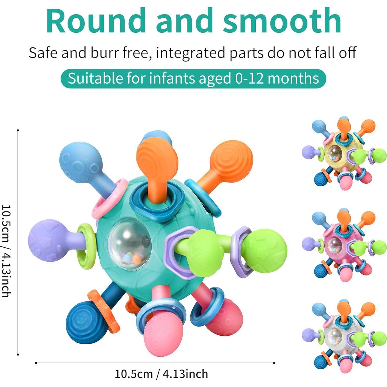 Juguete de Dentición Montessori MonoTele Verde 0-12 Meses