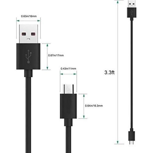 Cable MicroUSB de Carga Rápida 1.5M Compatible Raspberry Pi Zero v1.3