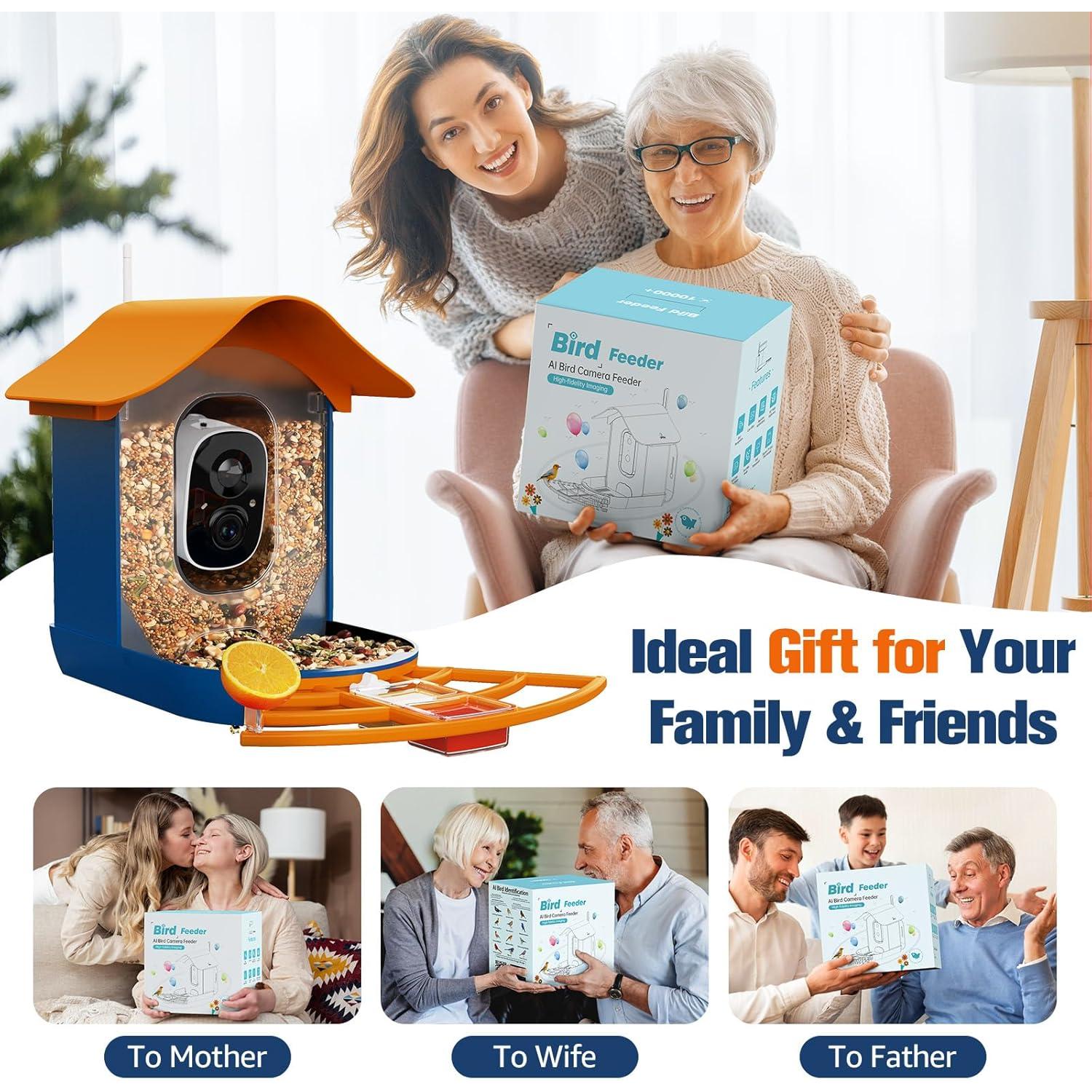 Comedero Inteligente PeckCam con Cámara 2K y Panel Solar