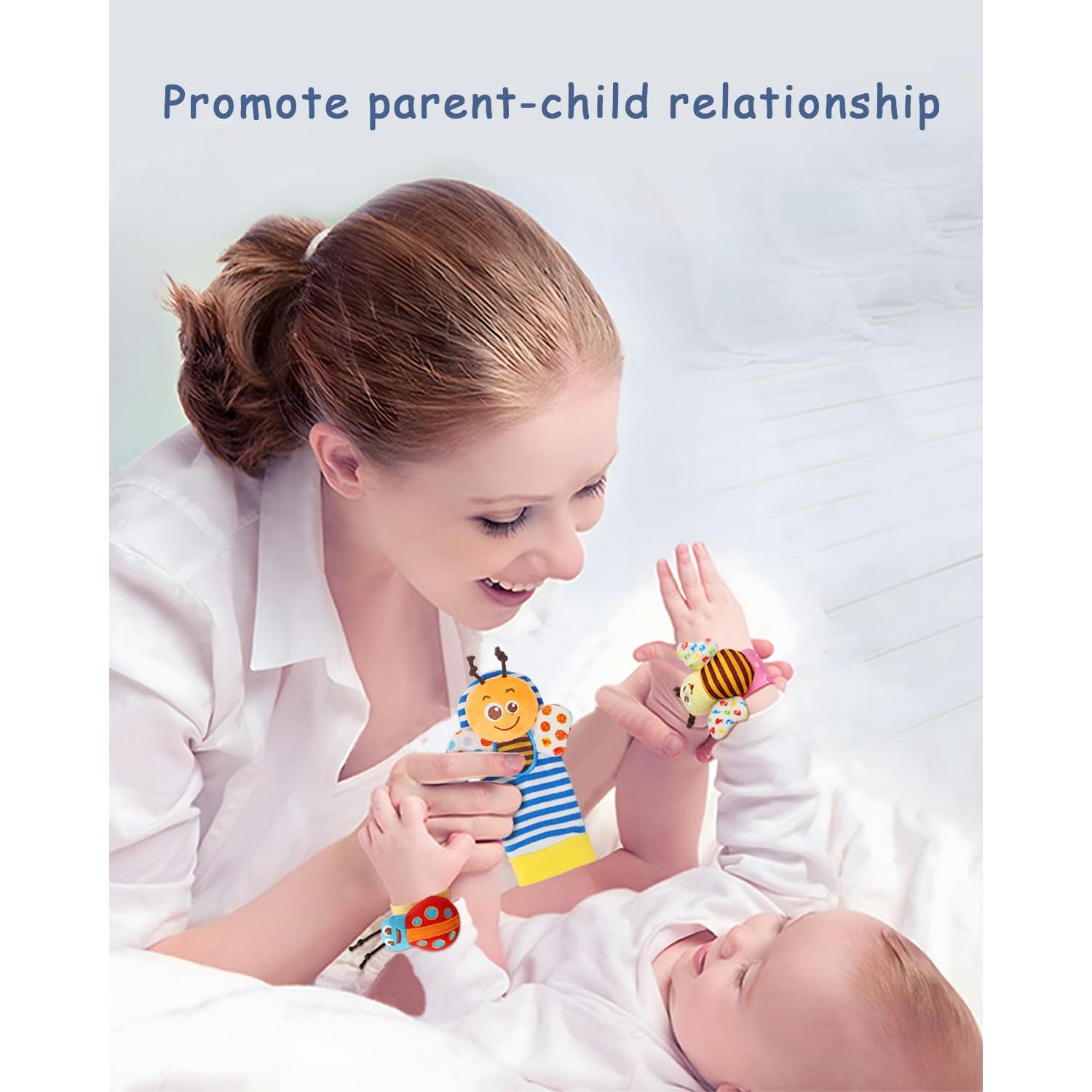 Set de Sonajeros Suaves Bloobloomax para Bebés 0-12 Meses