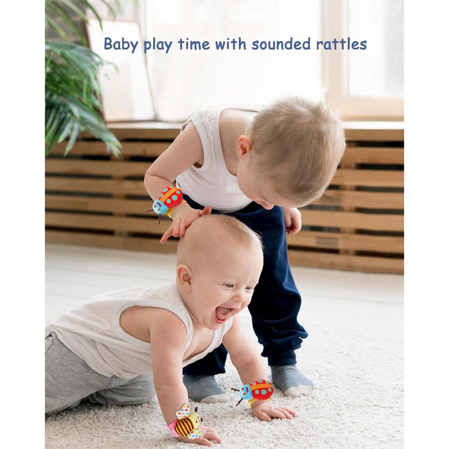 Set de Sonajeros Suaves Bloobloomax para Bebés 0-12 Meses