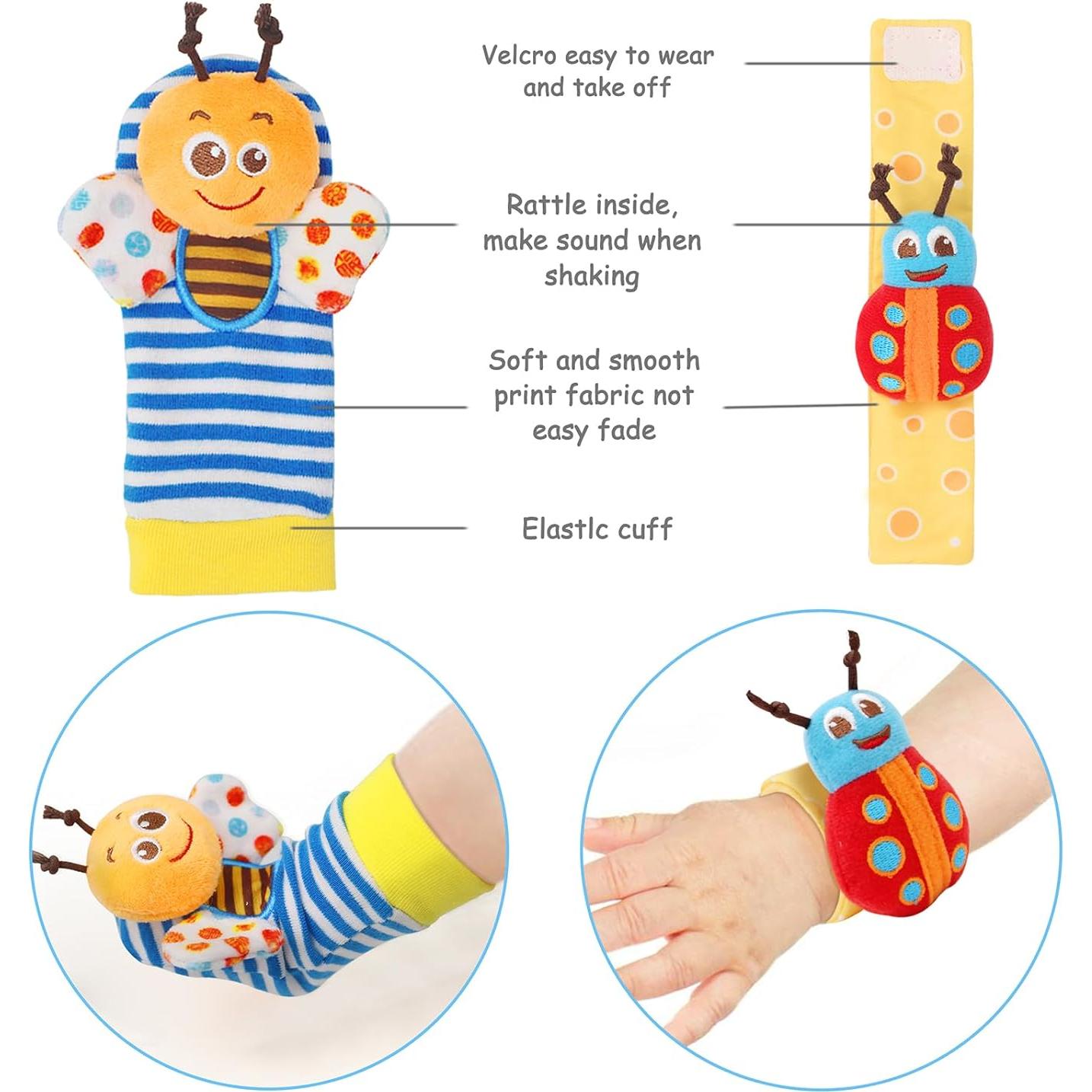 Set de Sonajeros Suaves Bloobloomax para Bebés 0-12 Meses