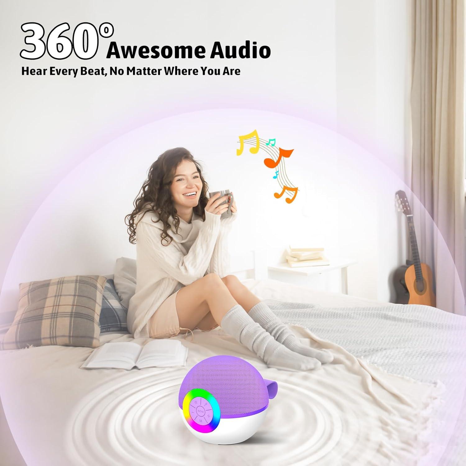 Máquina de Karaoke Heroange T97 Altavoz Bluetooth Púrpura