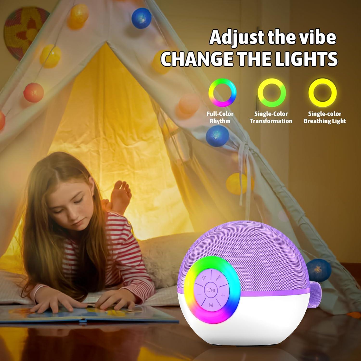 Máquina de Karaoke Heroange T97 Altavoz Bluetooth Púrpura