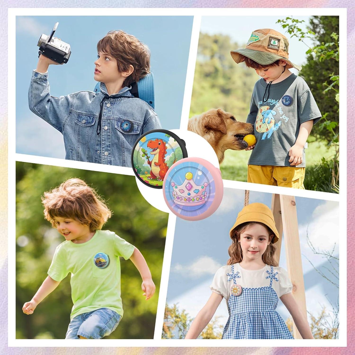 Funda de Silicona para AirTag Wagtune - 2 Pack Niños Astronauta y Coche