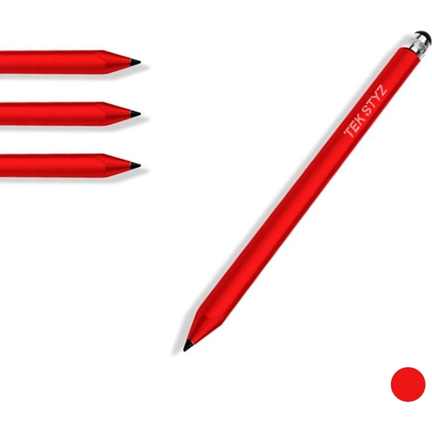 Lápiz Capacitivo 2 en 1 Tek Styz para Raspberry Pi Zero v1.3 - 3 Paquete Rojo