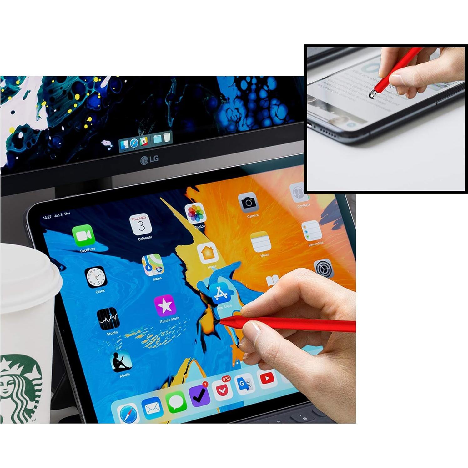 Lápiz Capacitivo 2 en 1 Tek Styz para Raspberry Pi Zero v1.3 - 3 Paquete Rojo