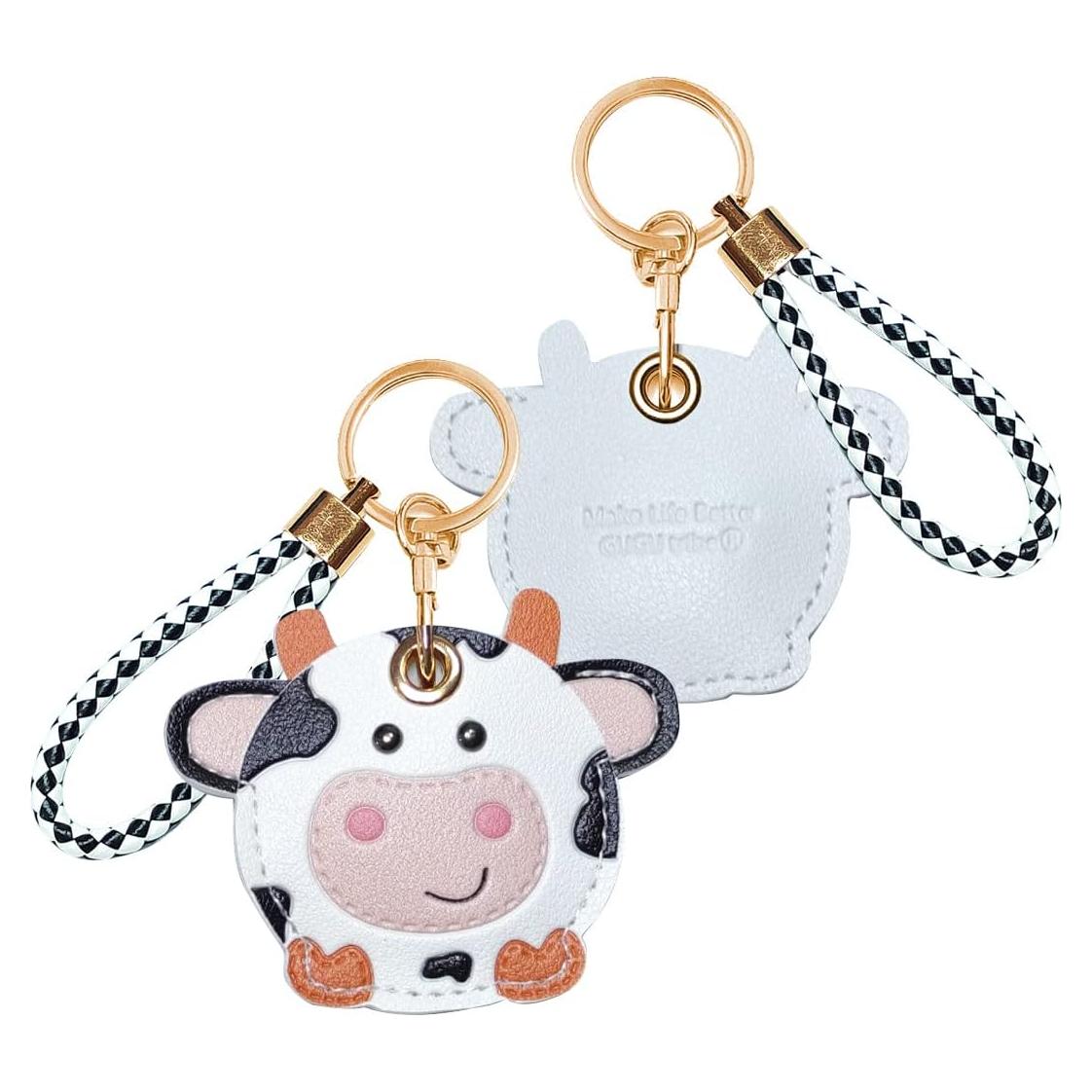 Funda de Llave de Cuero Catch On para Airtag - 2 Piezas