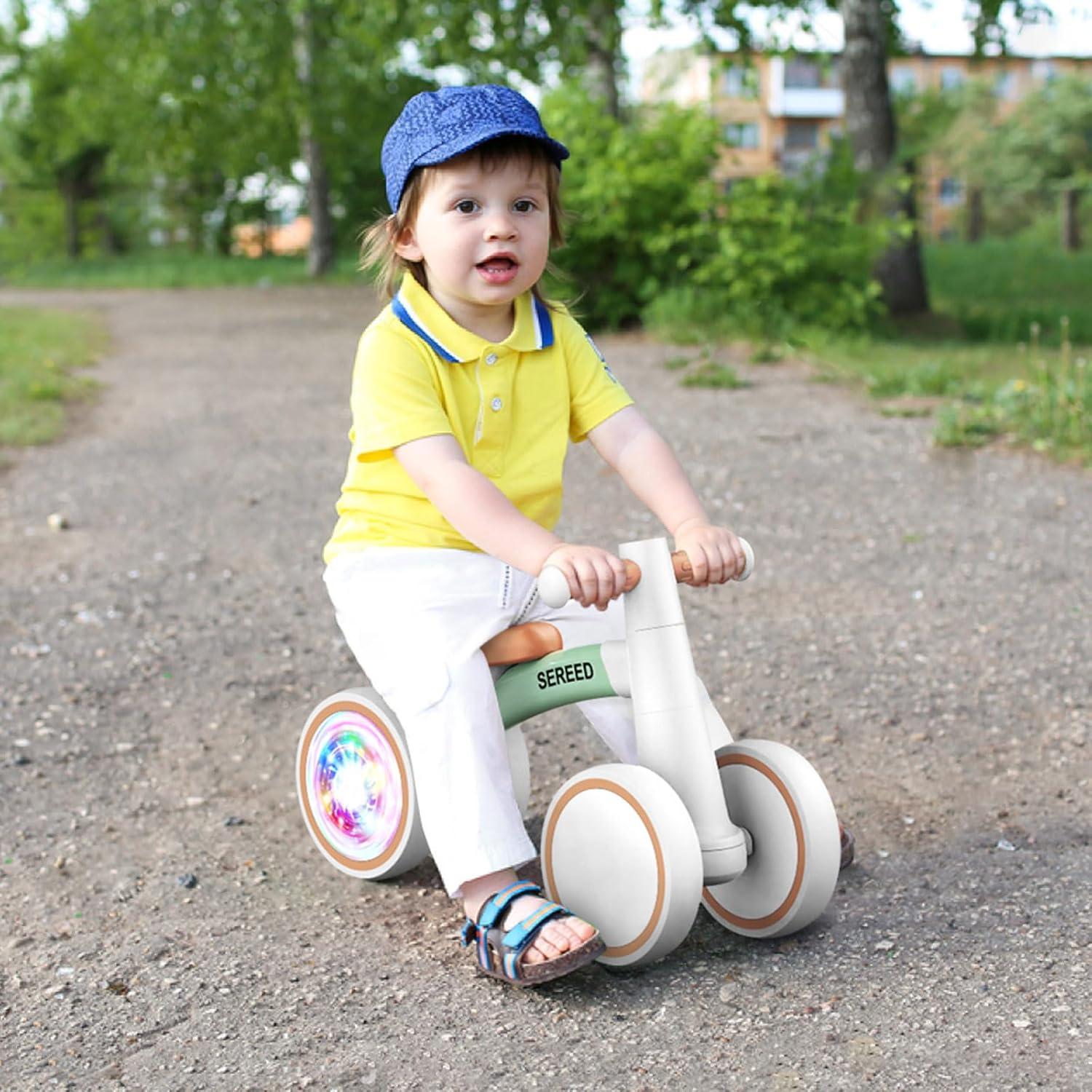 Bicicleta de Equilibrio SEREED Verde para Bebés 12-24 Meses