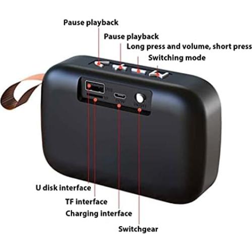 Altavoz Bluetooth Portátil Tek Styz G2 Pro 800mAh Rojo