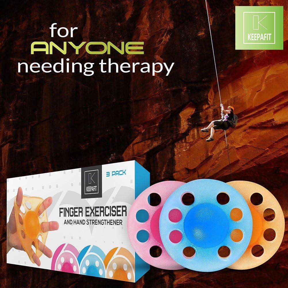 Fortalecedor de Manos Keepafit - Paquete 3 Tensiones