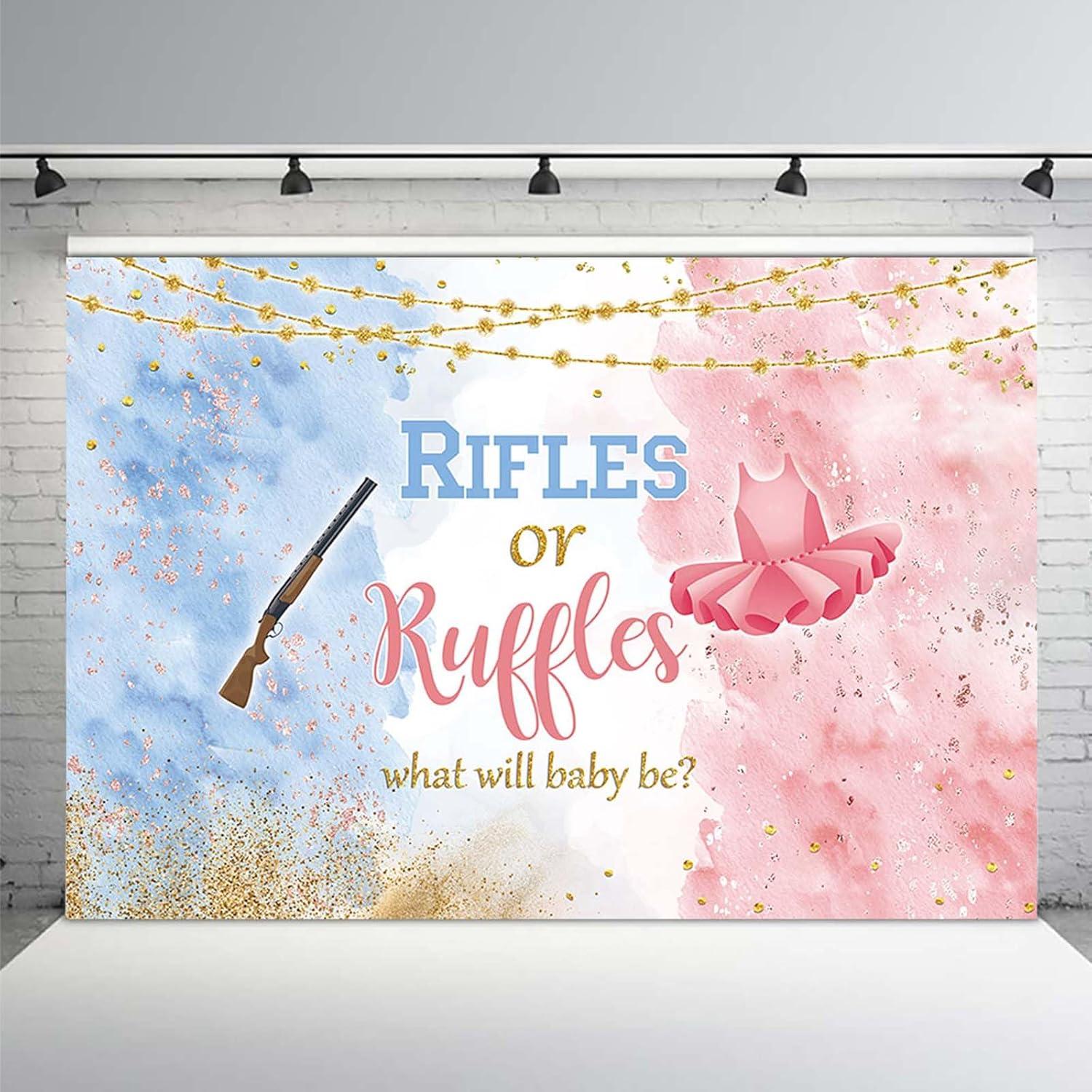 Fondo de Revelación Azul Rosa MEHOFOND 210x150cm Fiesta