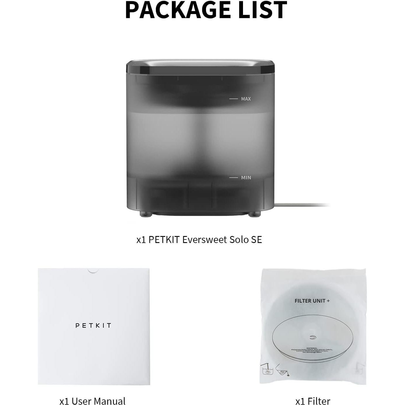 Fuente de Agua para Gatos PETKIT 1.85L Ultra Silenciosa