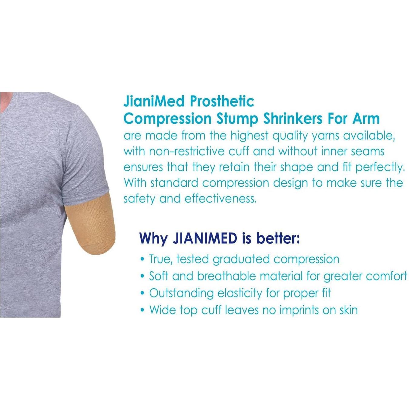 Reductor de muñón protésico JianiMed XL 20-30 mmHg