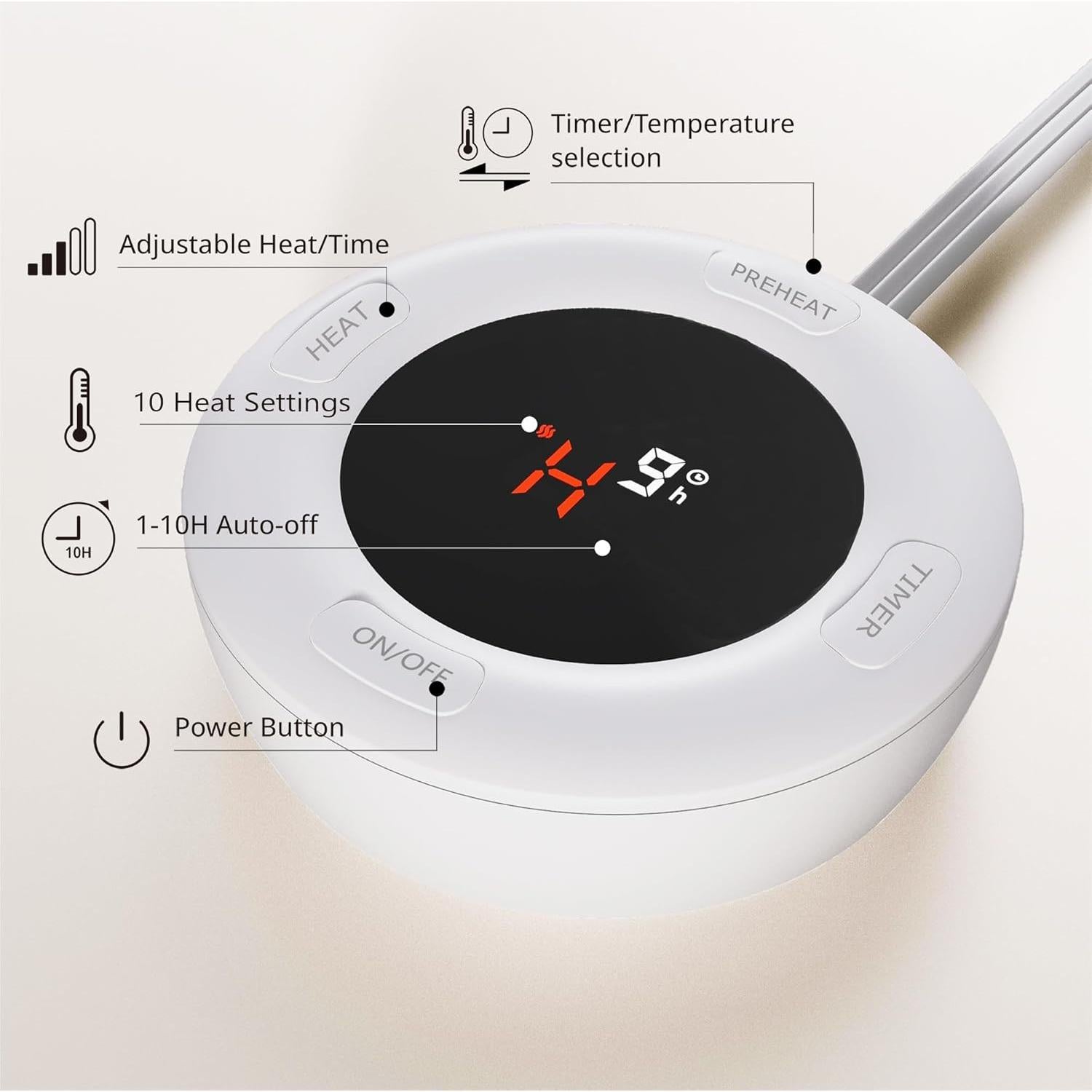 Almohadilla Térmica Eléctrica GOTCOZY Individual 191x97 cm 10 Niveles