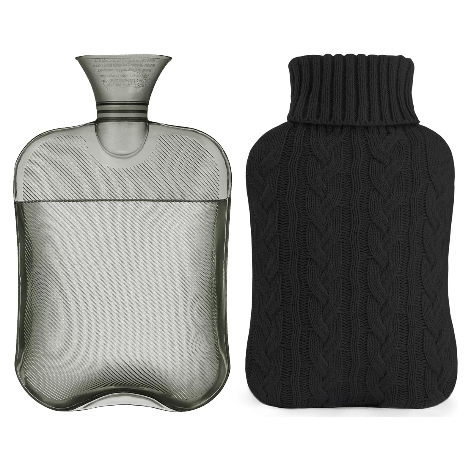 Botella de Agua Caliente Samply 2L con Funda Negra