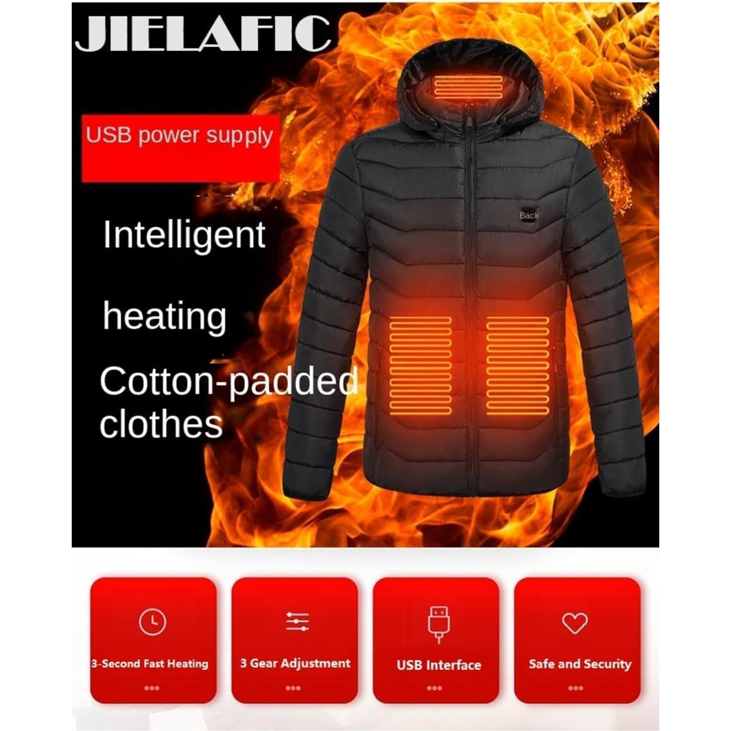 Sudadera Calentada JIELAFIC 9 Zonas Unisex Invierno