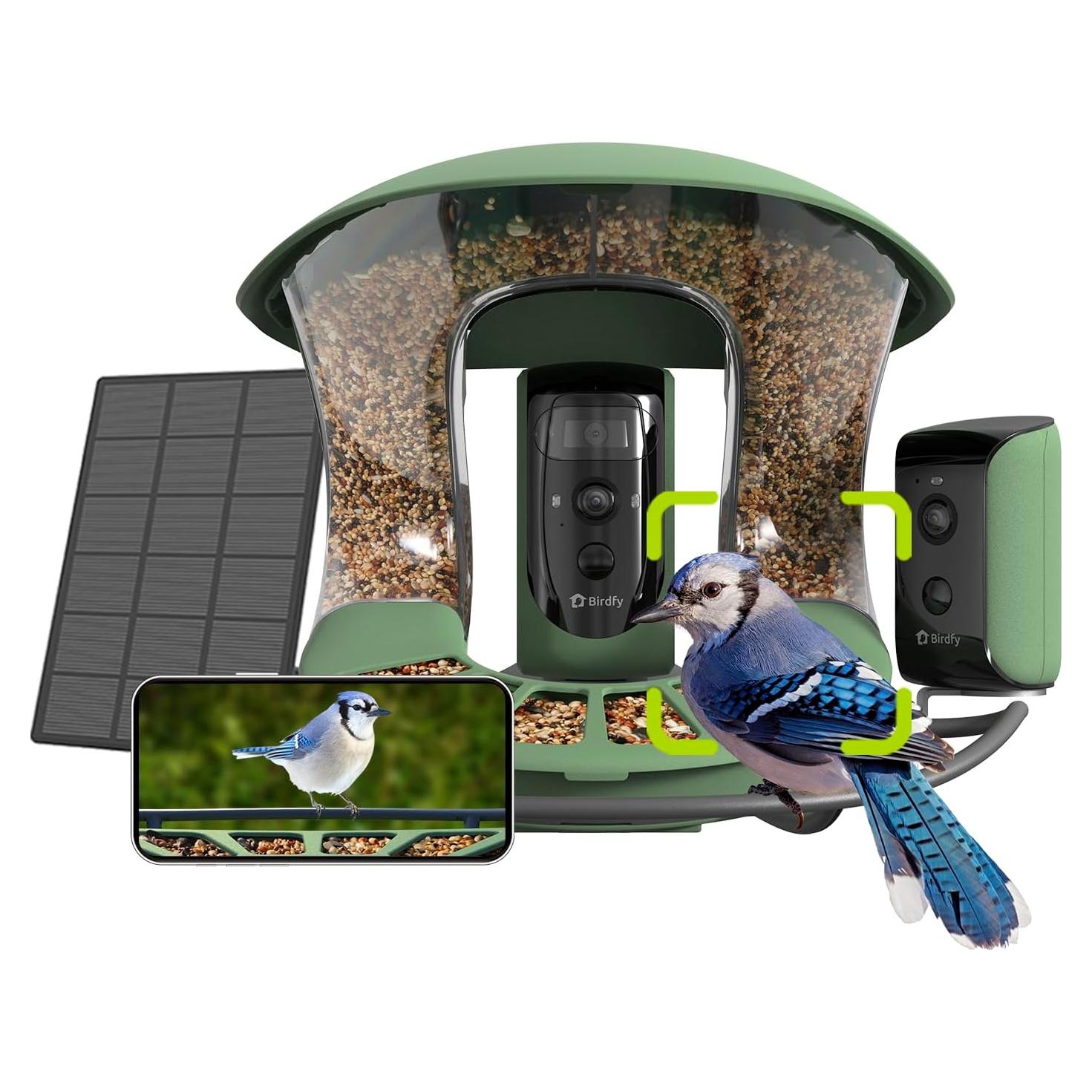 Comedero Inteligente Birdfy 2 con 3 Lentes y AI para Aves