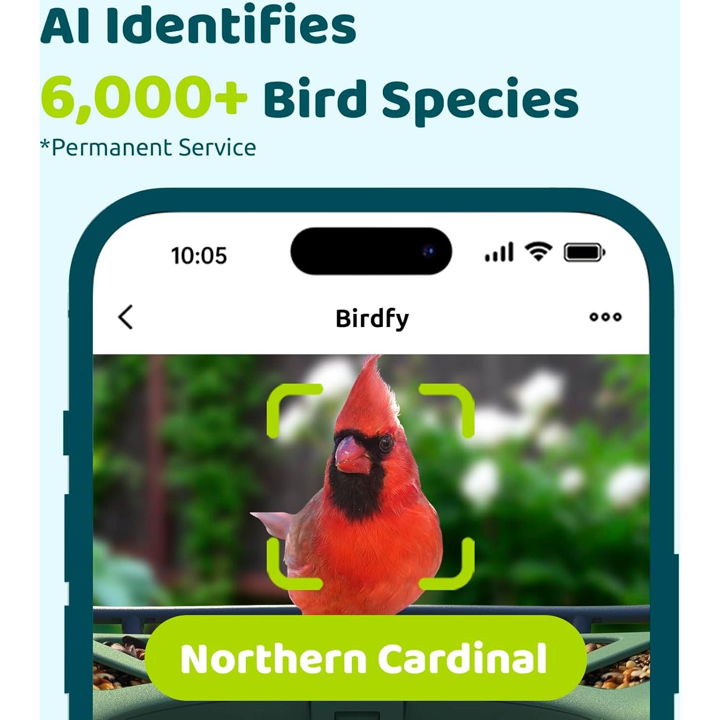 Comedero Inteligente Birdfy 2 con 3 Lentes y AI para Aves