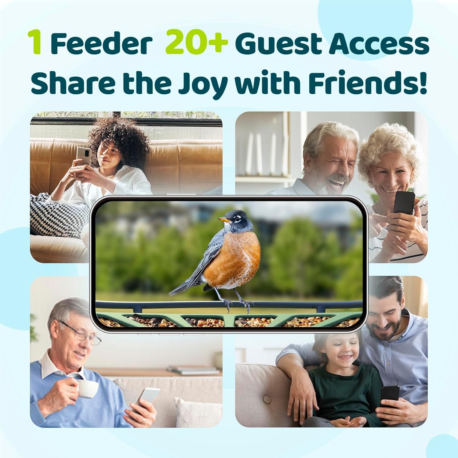 Comedero Inteligente Birdfy 2 con 3 Lentes y AI para Aves