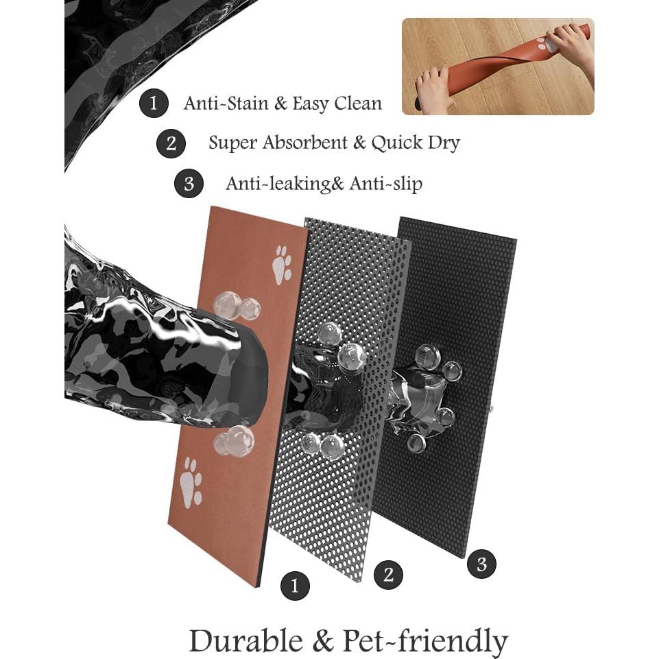 Alfombrilla Absorbente para Mascotas Padoor 40.64x60.96cm Naranja