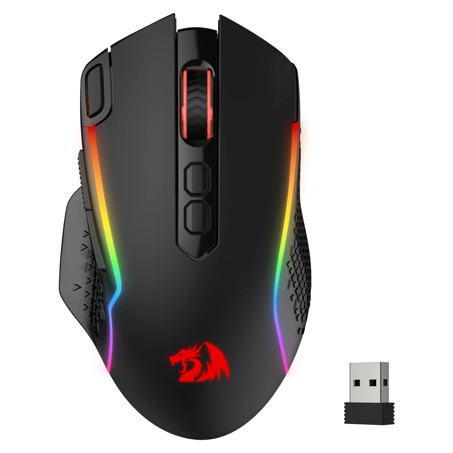 Redragon M810 Pro Ratón Gaming Inalámbrico 10000 DPI RGB