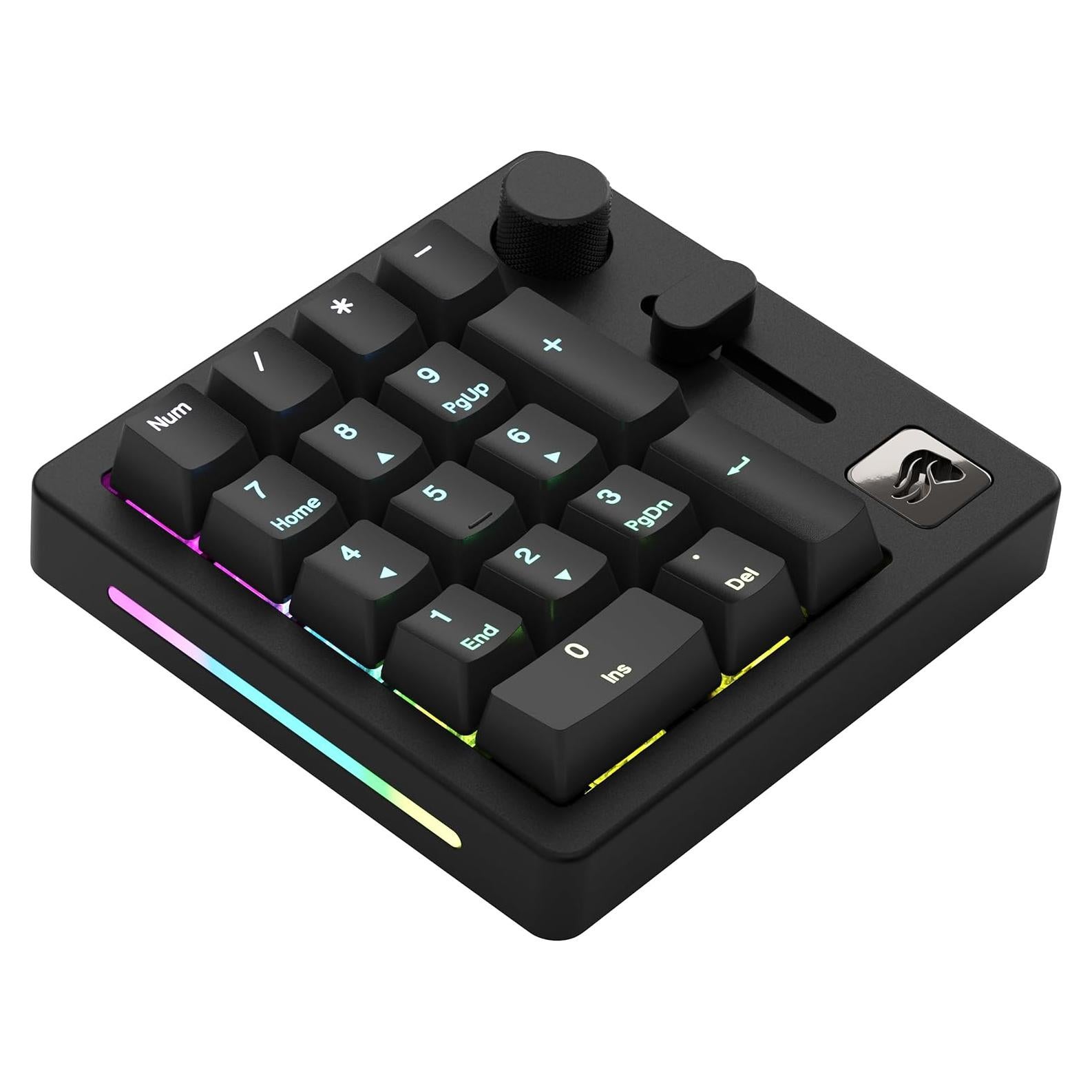 Teclado Numérico Mecánico Glorious GMMK Negro - Hotswap, RGB